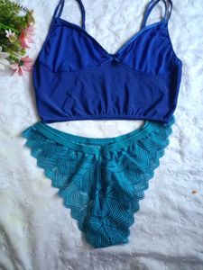 Blue Lace Lingerie