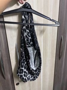 SAVANA Leopard Print Halter Neck Top