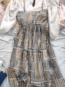 Boho Patchwork Print Midi Dress