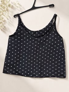 Ginger Cute Polka Dot Crop Top