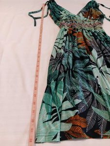 Tropical Print Beach Dress