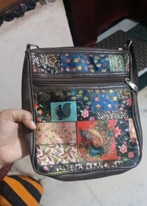 Unique Patchwork Sling Bag
