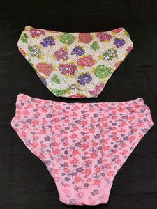 Floral Print Cotton Briefs (Set of 2)