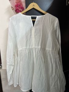 White Embroidered Top