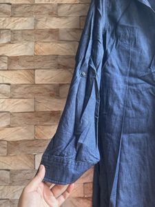 Denim Shirt Dress | XL