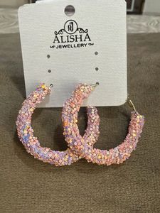 Sparkly Hoop Earrings