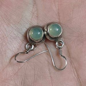 925 chalcedony dangler