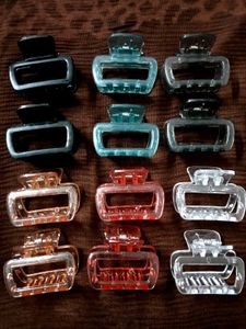 Hair Claw Clips - 12 Pack