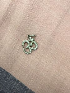 Sparkling Om Pendant Necklace