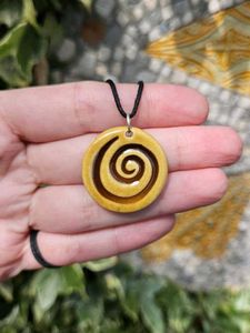 y2k Unique Spiral Pendant Necklace