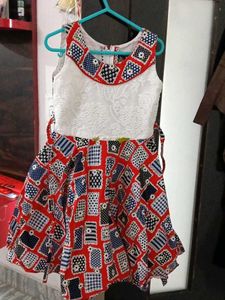 Cute Patterned Girls Dress
