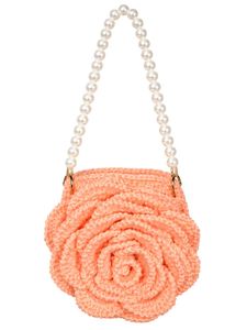 Chic Rose Crochet Crossbody Bag