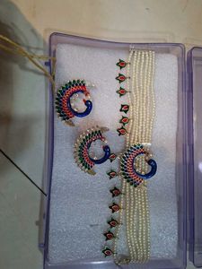 Peacock Design Jewellery Set