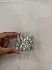 Sparkling Rhinestone Cuff Bracelet