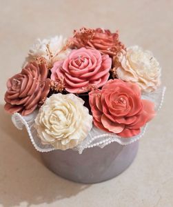 Big Rose Candle Bouquet