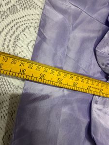 Lavender Strapless Ruffle Dress