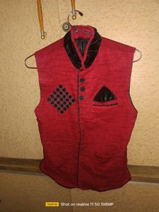 Red Nd Black Beautiful Modi Jacket For 8-10Years