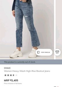 DNMX Women's High-Rise Bootcut Jeans
