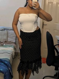 Black Polka Dot Skirt