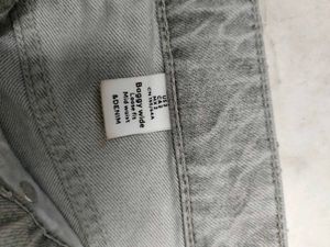 Grey Wide Leg Jeans