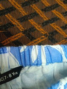 Boho Blue &amp; White Wide Leg Lounge Pants