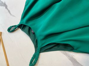 Emerald Green Tiered Flowy Top