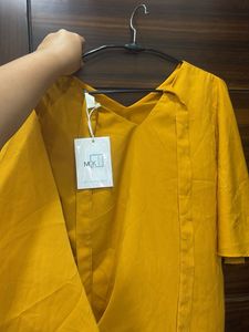 Stylish Yellow Bell Sleeve Top