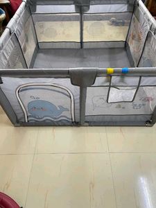 Baby Playpen with Whale Design