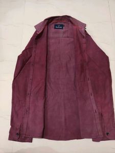 Men's Maroon Casual Shirt