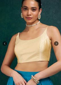 offer🔥Golden Silk Blouse