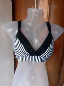 Stylish Striped Bikini Top