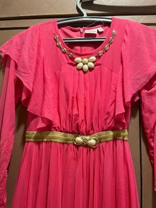 Girls Pink Party Dress
