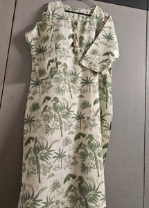 Boho Floral Print Kurta with full length duppata