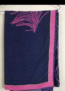 🌼Elegant Navy Peacock Saree🌼