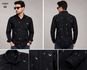 Black Printed Casual Shirt for Men pack of 3
