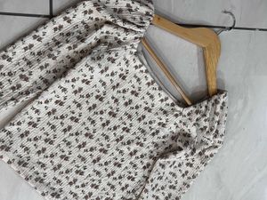 Cute Floral Long Sleeve Top