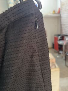 Chic Black Textured Skirt