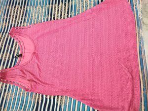 Vibrant Pink Textured Top