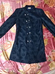 Elegant Navy Blue Nehru Jacket