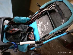 Blue &amp; Black Baby Stroller