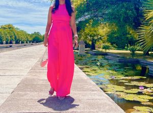 Pink Wide Leg Pants