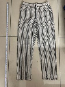 Cotton Striped Pants