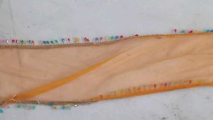 Orange Tie-Dye Lehenga Choli Set
