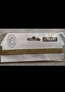 Sparkling Black &amp; Golden Choker Necklaces