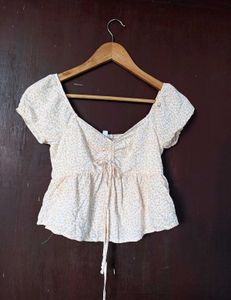 Cute Ruffled Off-Shoulder Top