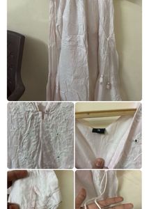 Elegant Pink Embroidered Gown