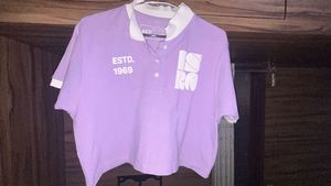 Cute Lavender Cropped T-Shirt
