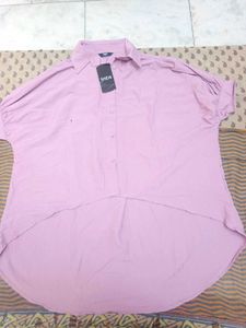 brand new Hi-Low Button-Up Shirt