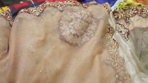 Lehenga Style Saree With Jwellery Set