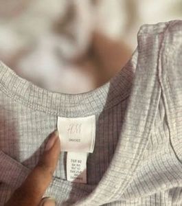 Grey Ribbed Racerback Midi Dress